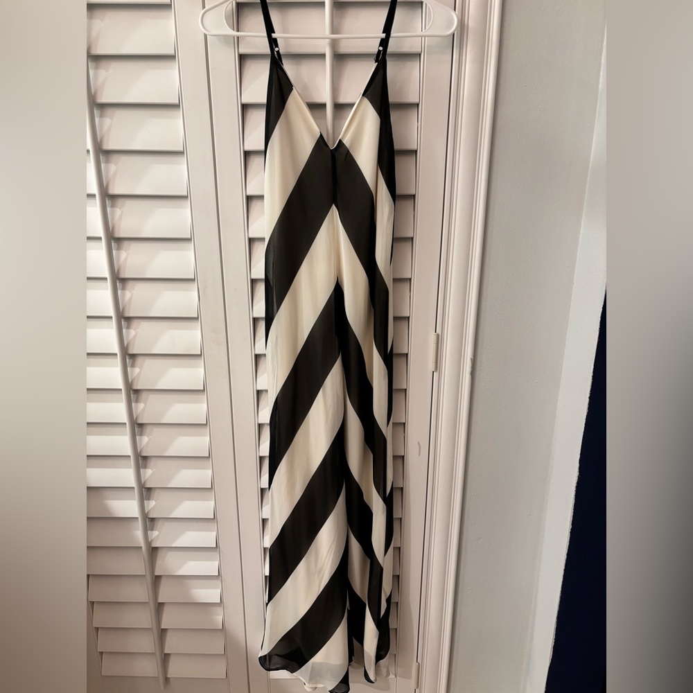 Christopher John Rogers black and white dress